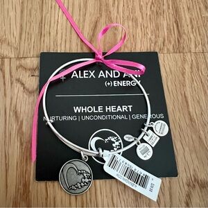 Alex and Ani Whole Heart Silver Bracelet